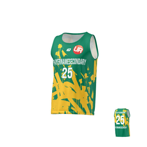 URBAN REC - FLIGHT SINGLET GRAFFITI - GREEN