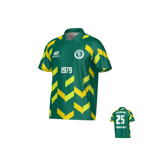 Arrows Collared Jersey - Green