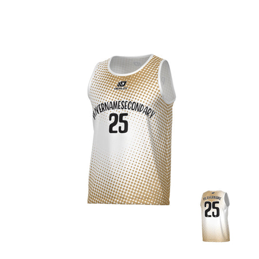 Dots Sports Singlet - White
