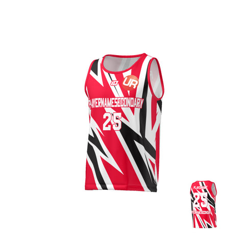URBAN REC - FLIGHT SINGLET SLASH - RED