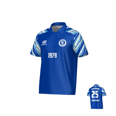 Surge Collared Jersey - Royal Blue & Sky Blue