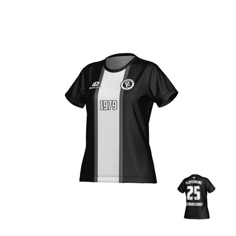 Stripe Womens Jersey - Black