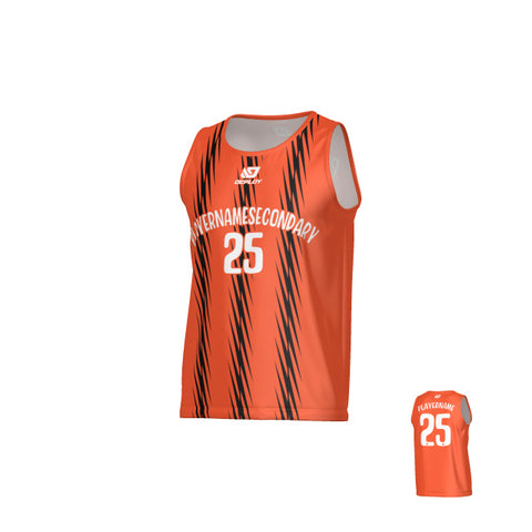 Zig Zag  Sports Singlet - Orange