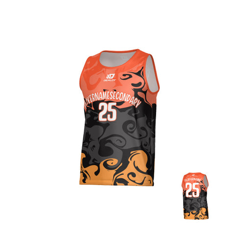 Smoke Sports Singlet - Orange