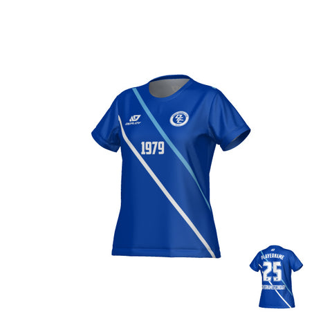 Tracks Womens Jersey - Royal Blue & Sky Blue