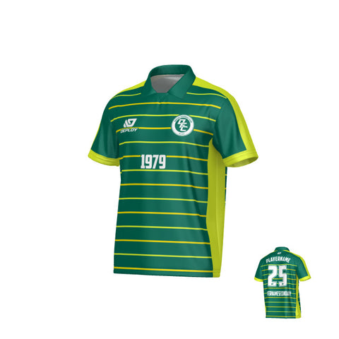 Cadence Collared Jersey - Green