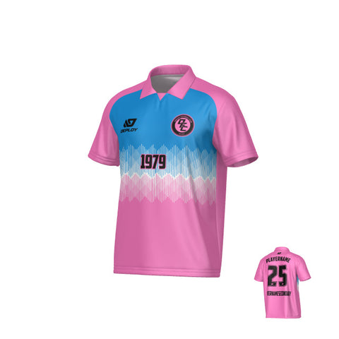 Echo Collared Jersey - Pink