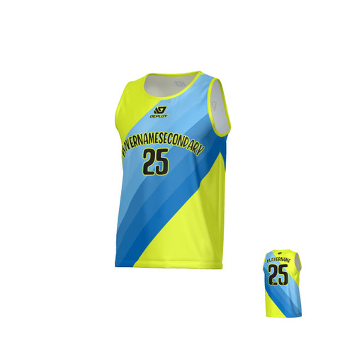 Sash Sports Singlet - Neon Yellow