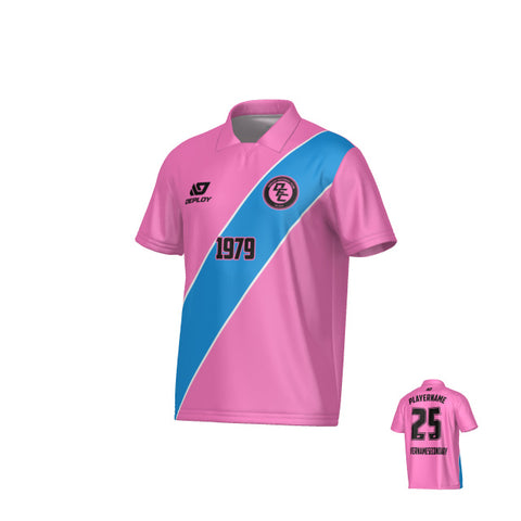 Sash Collared Jersey - Pink