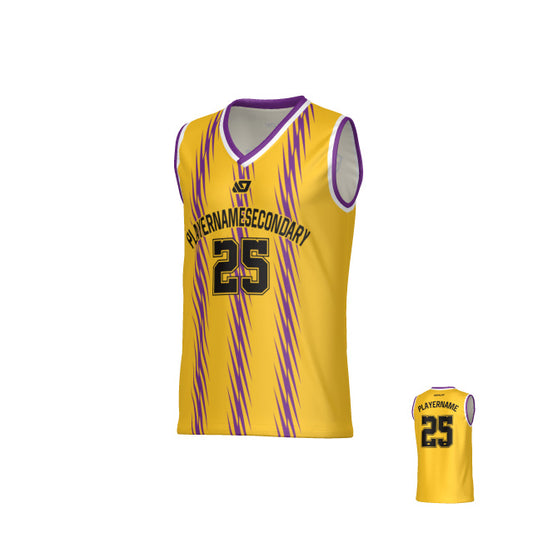 Torrent Basketball Jersey - Yellow & Purple