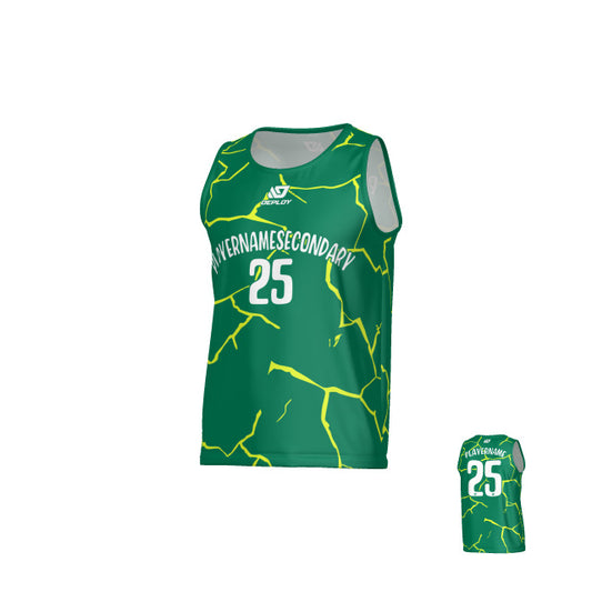 Cracks Sports Singlet - Green