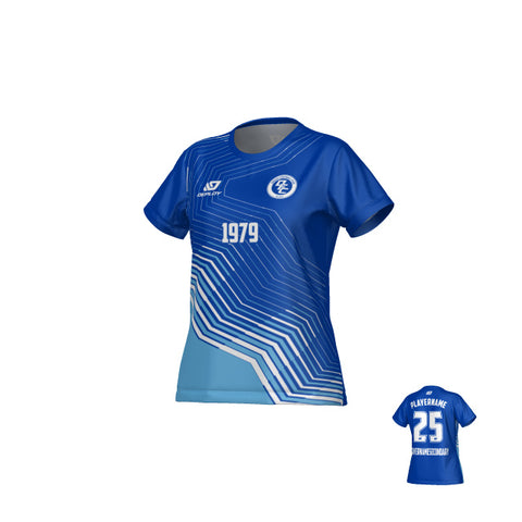 Circuit Womens Jersey - Royal Blue & Sky Blue