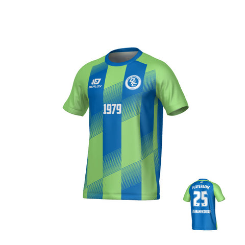 Vector Jersey - Blue & Neon Green