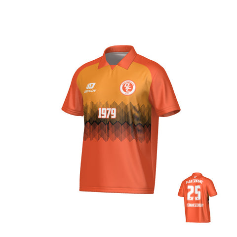 Echo Collared Jersey - Orange