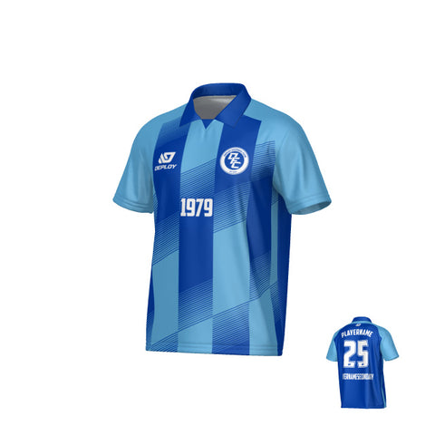 Vector Collared Jersey - Royal Blue & Sky Blue