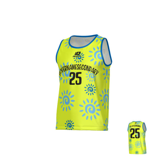 Sun Sports Singlet - Neon Yellow