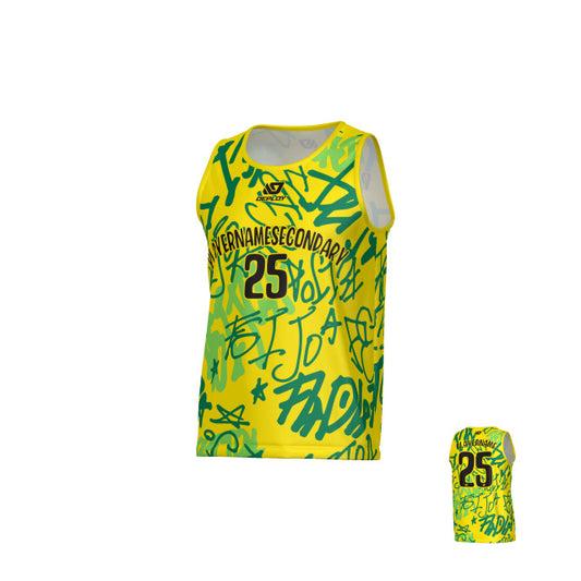 Tags Sports Singlet - Yellow
