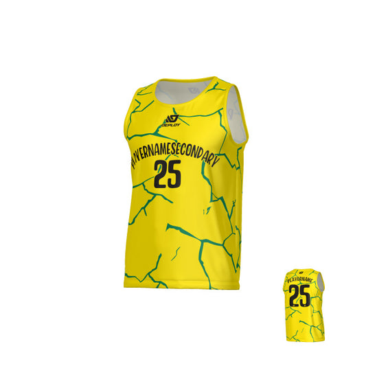Cracks Sports Singlet - Yellow