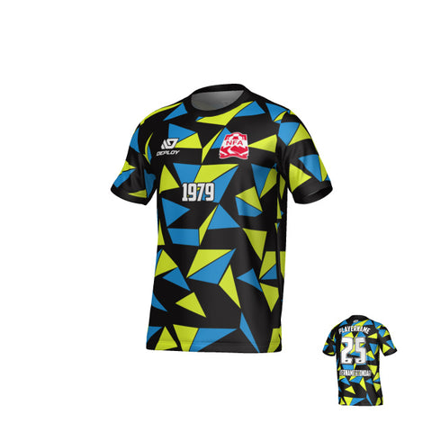 NEPEAN FA SUMMER - SHARDS - BLACK & NEON