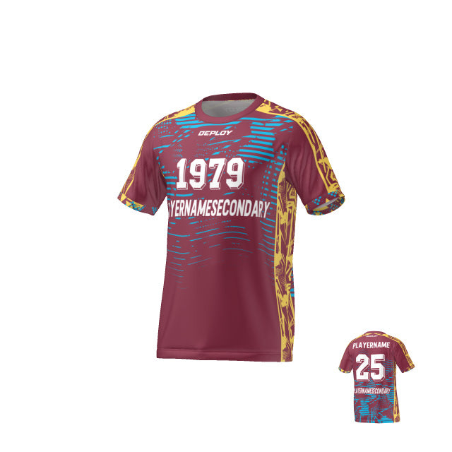 FLIGHT JERSEY 7 - MAROON - Deploy Football - Australia's Best Footballs & Soccer Balls