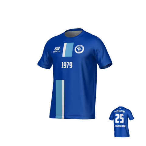 Block Jersey - Royal Blue & Sky Blue
