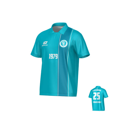 Edge Collared Jersey - Teal