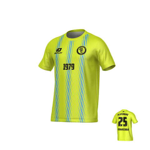 Zig Zag Jersey - Neon Yellow