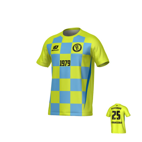 Checkers Jersey - Neon Yellow