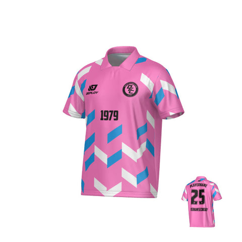 Arrows Collared Jersey - Pink