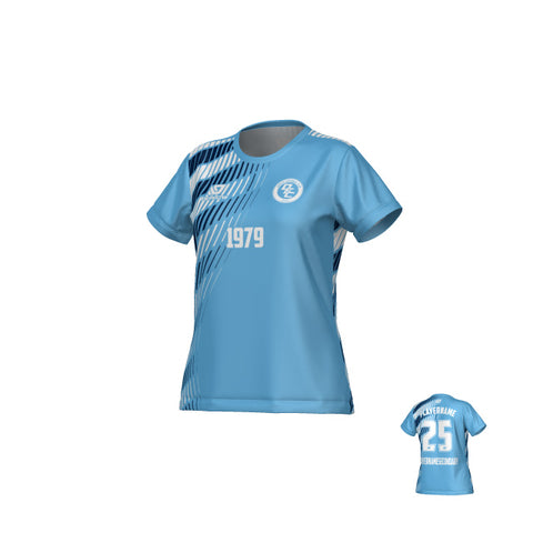 Spray Womens Jersey - Sky Blue & Navy