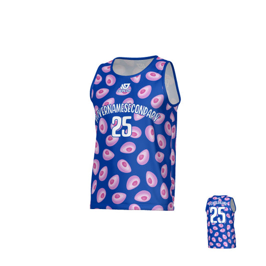 Avocado Sports Singlet - Royal Blue