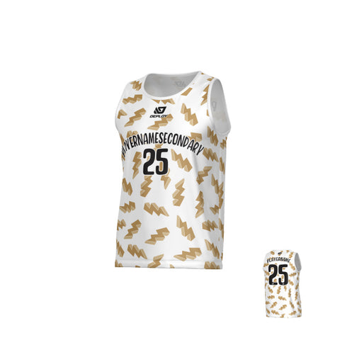 Lightning Sports Singlet - White