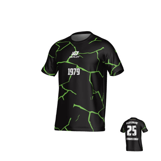 DUBBO 6s SUMMER - CRACKS BLACK AND FLURO GREEN