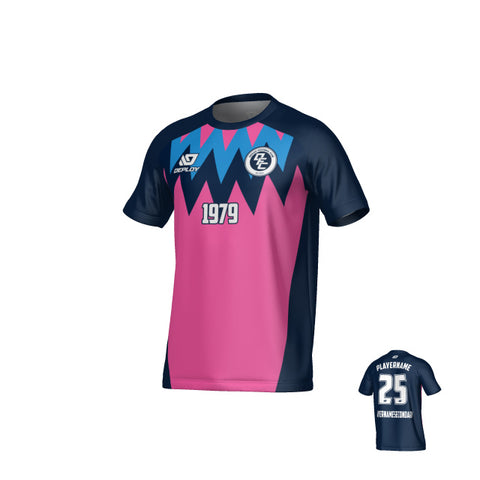 Carnival Jersey - Navy & Pink