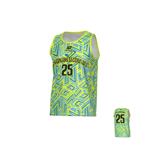 Maze Sports Singlet - Neon Yellow