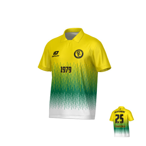 Fade Collared Jersey - Yellow