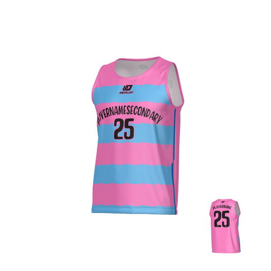 Jagged Sports Singlet - Pink