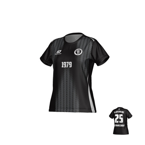 Halftone Womens Jersey - Black