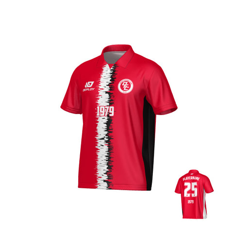 Rift Collared Jersey - Red