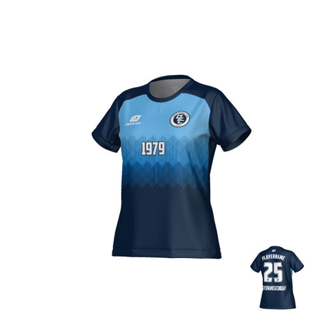 Echo Womens Jersey - Navy & Sky Blue