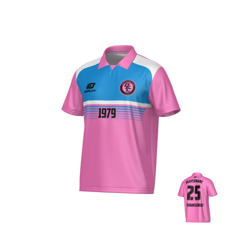 Horizon Collared Jersey - Pink