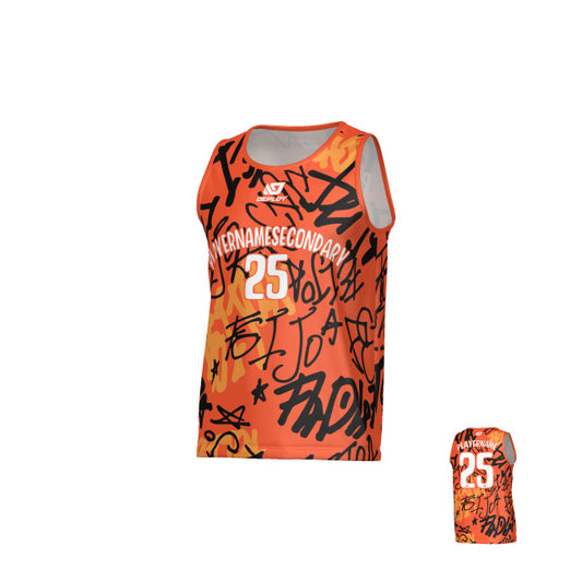 Tags Sports Singlet - Orange