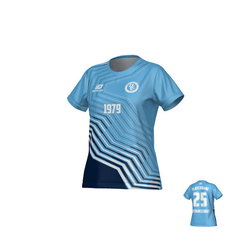 Circuit Womens Jersey - Sky Blue & Navy