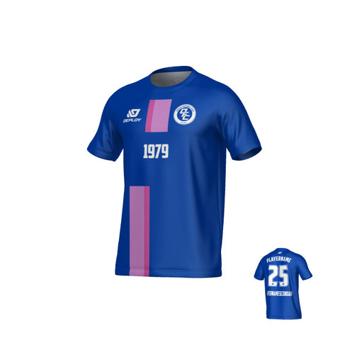 Block Jersey - Royal Blue & Purple