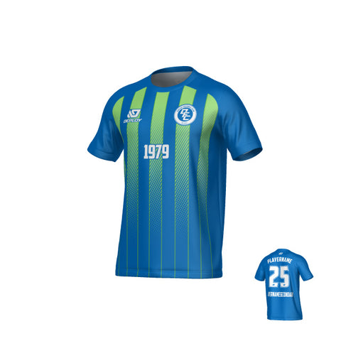 Streamline Jersey - Blue & Neon Green