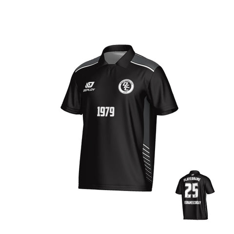 Apex Collared Jersey - Black