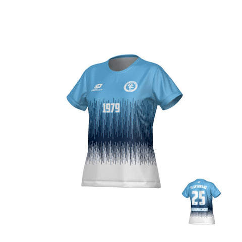 Fade Womens Jersey - Sky Blue & Navy
