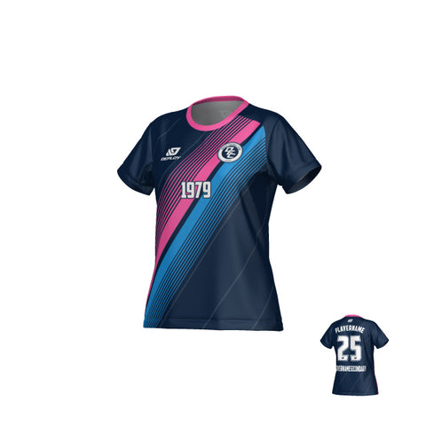 Velocity Womens Jersey - Navy & Pink