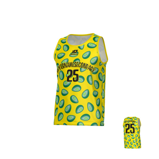Avocado Sports Singlet - Yellow