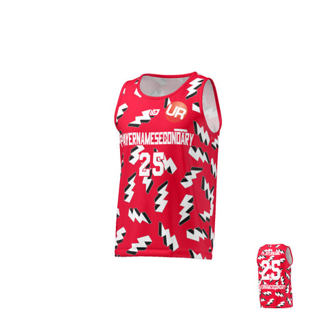 URBAN REC - FLIGHT SINGLET 3D LIGHTNING - RED